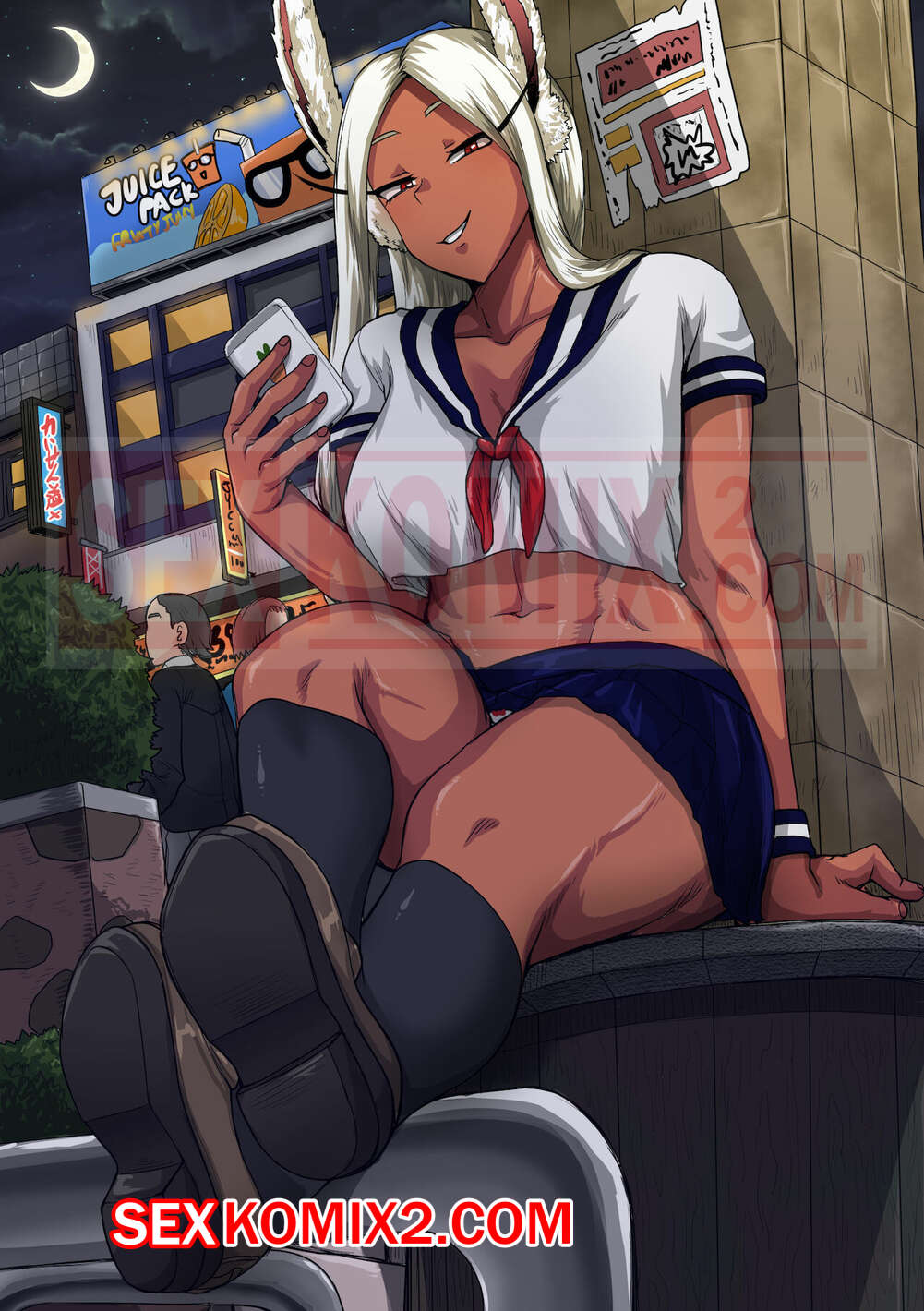 Порно комикс Академия. Miruko Onechan. Juna Juna Juice