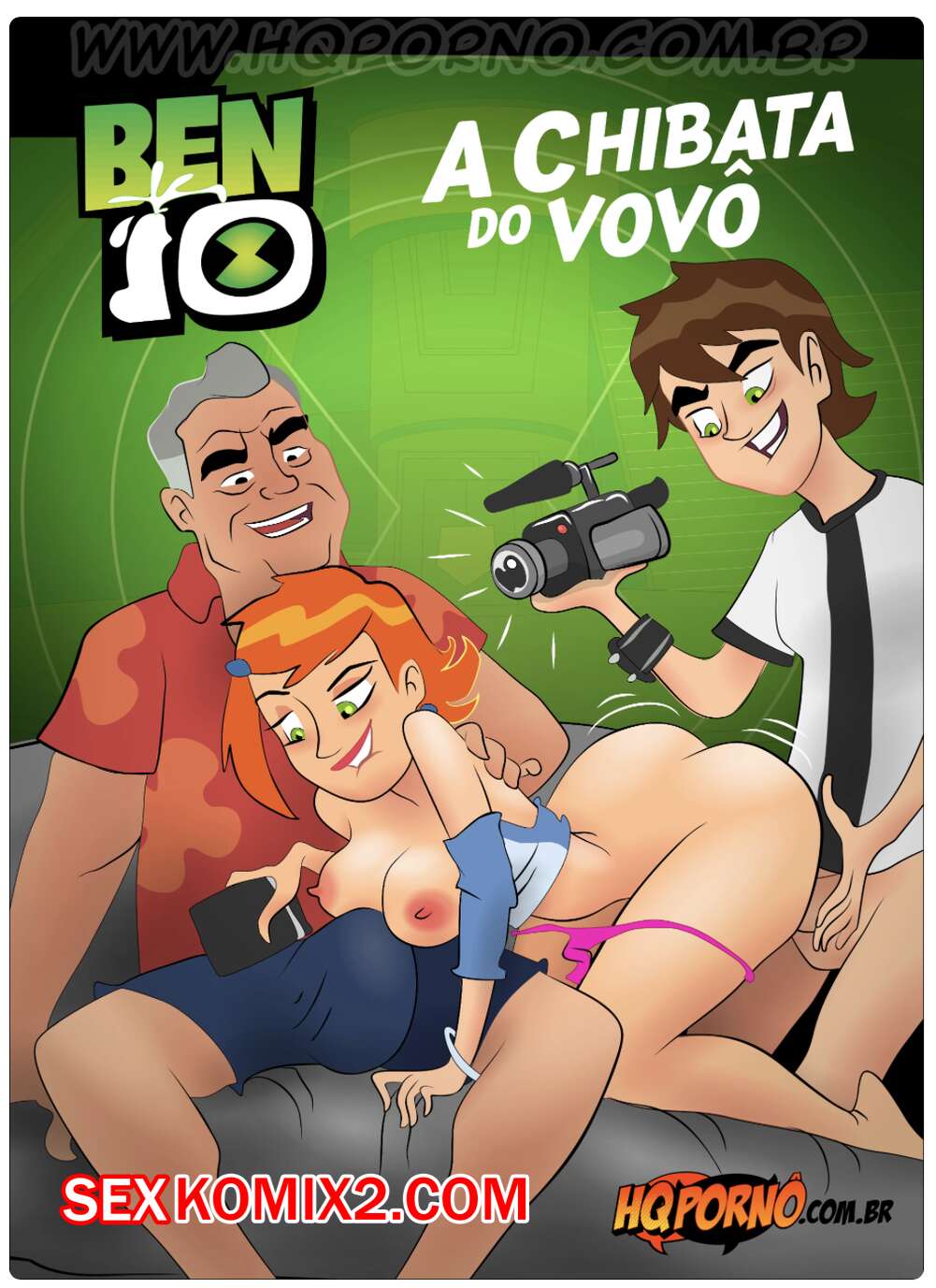 Порно комикс Бен 10. Часть 4. Дедушкин кнут. Benn 10. HQporno