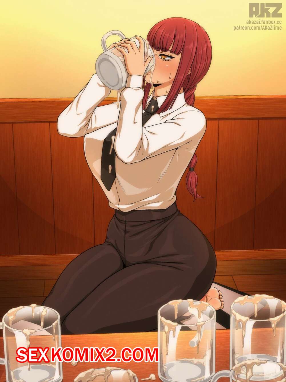 Порно комикс Бензопила. Chainsawman. AKaZlime