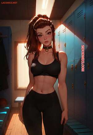 Хентай Манга Brigitte in the Locker Room. LowFireStudios