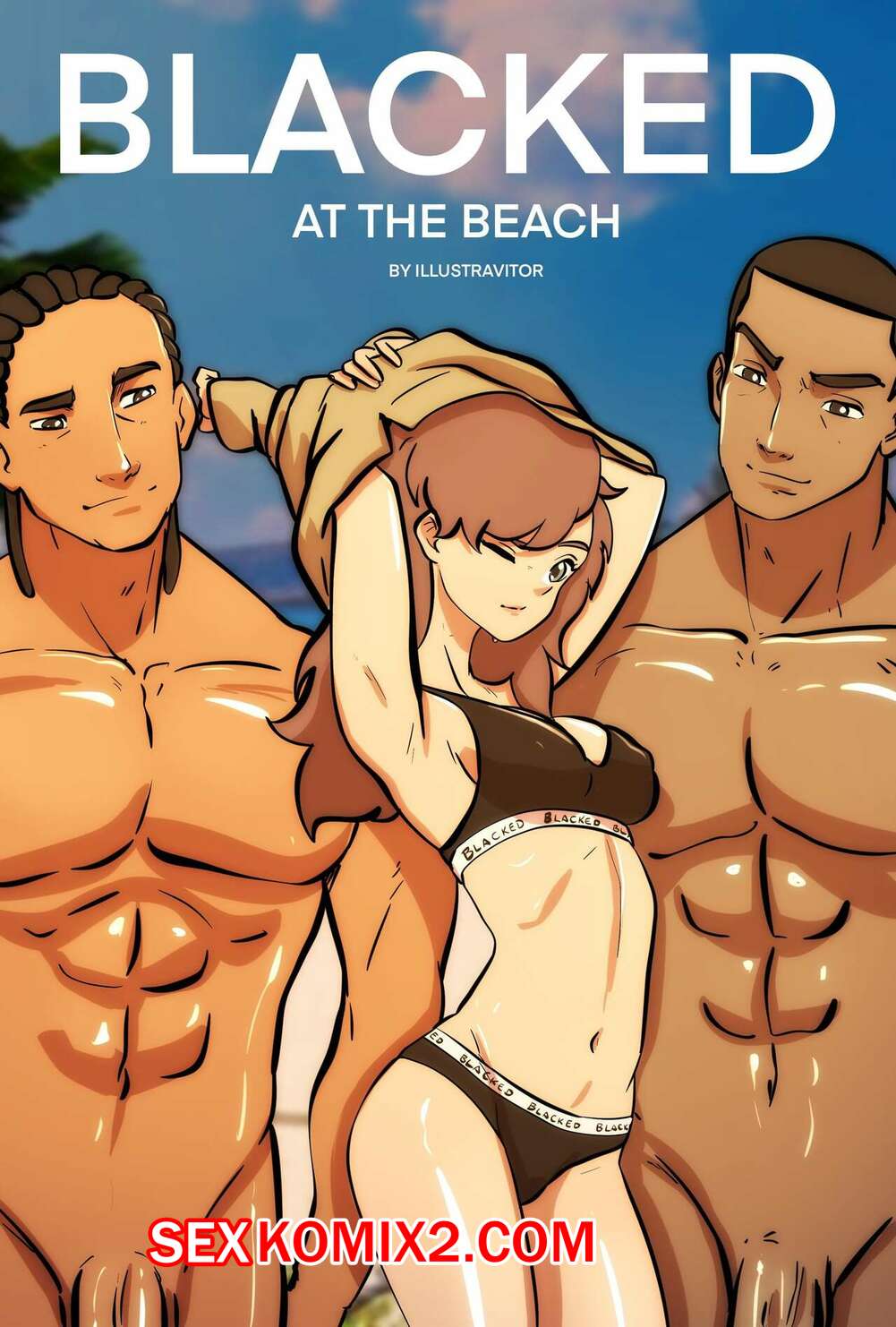 Порно комикс Черные на пляже. Часть 1. Blacked at the Beach. Illustravitor