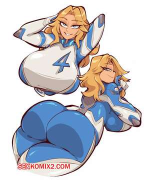 Порно комикс Fantastic Four. Сью Шторм. Sue Storm Quickdraws. SaucyMojo.