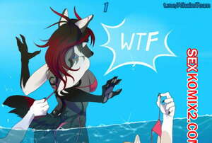 Порно комикс Фурри. Пляж. Beach