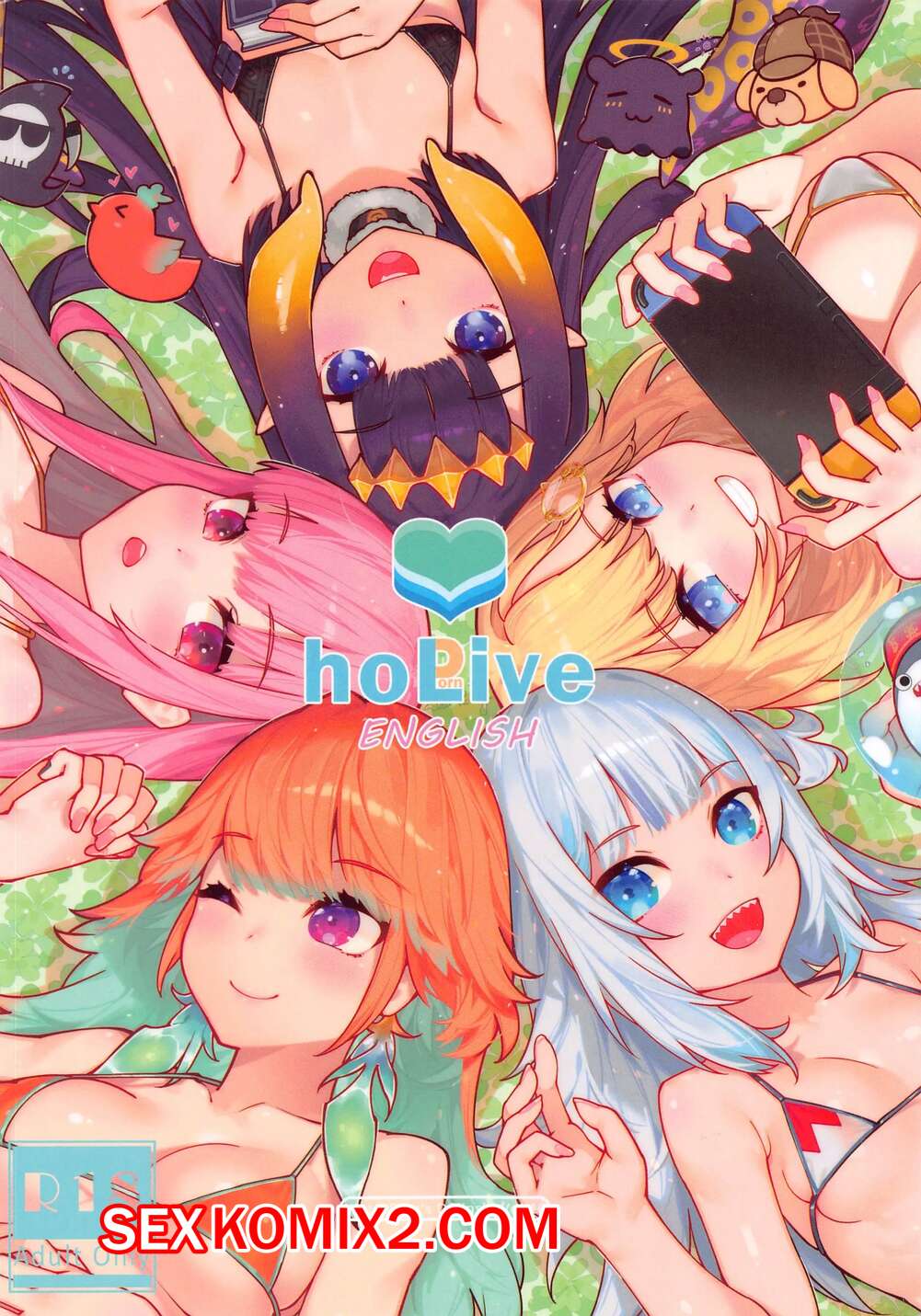 Порно комикс Hololive. HoPornLive. Waterring