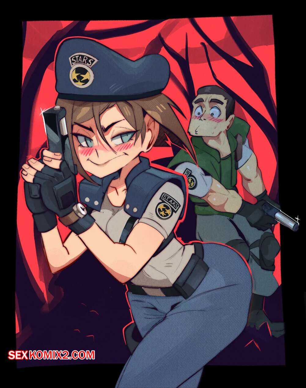 Порно комикс Jill Sandwich. Resident Evil. Disabled Fetus