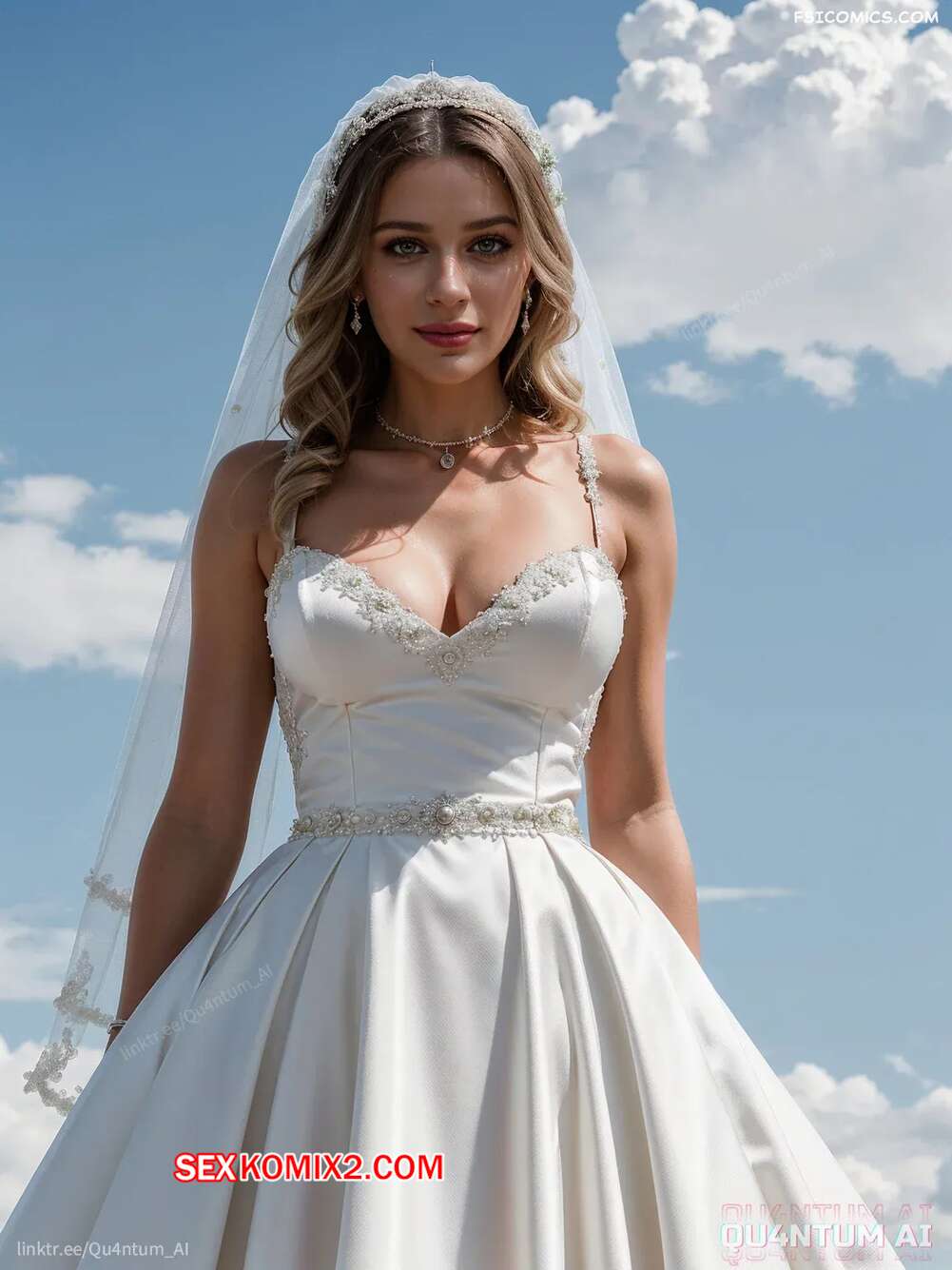 Порно комикс Joey King. Bride Wedding. QuantumAI