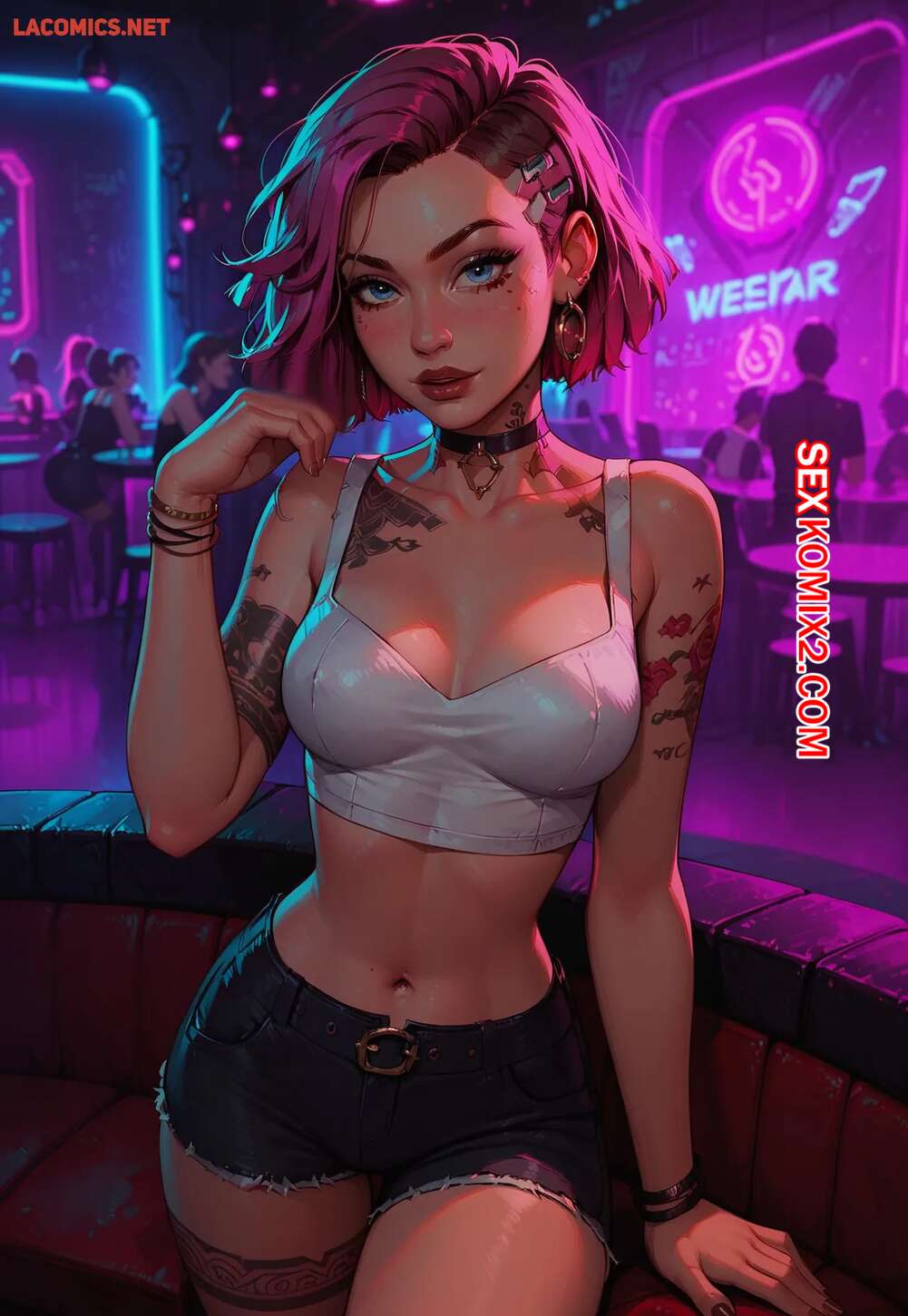 Порно комикс Judy at the Club. LowFireStudios
