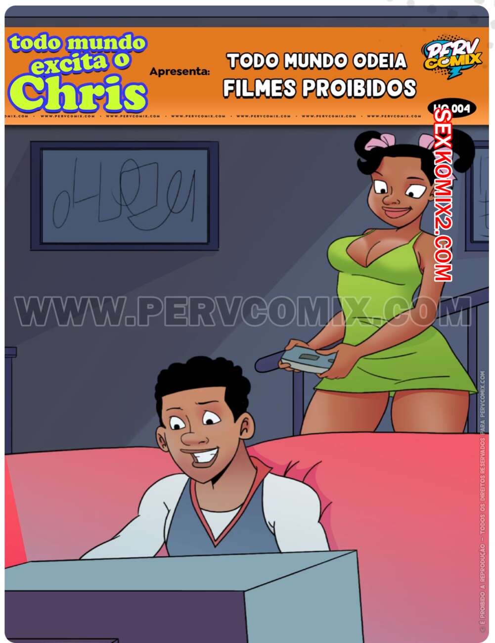 Порно комикс Крис всех заводит. Часть 4. Todo mundo excita o Chris. PervComix