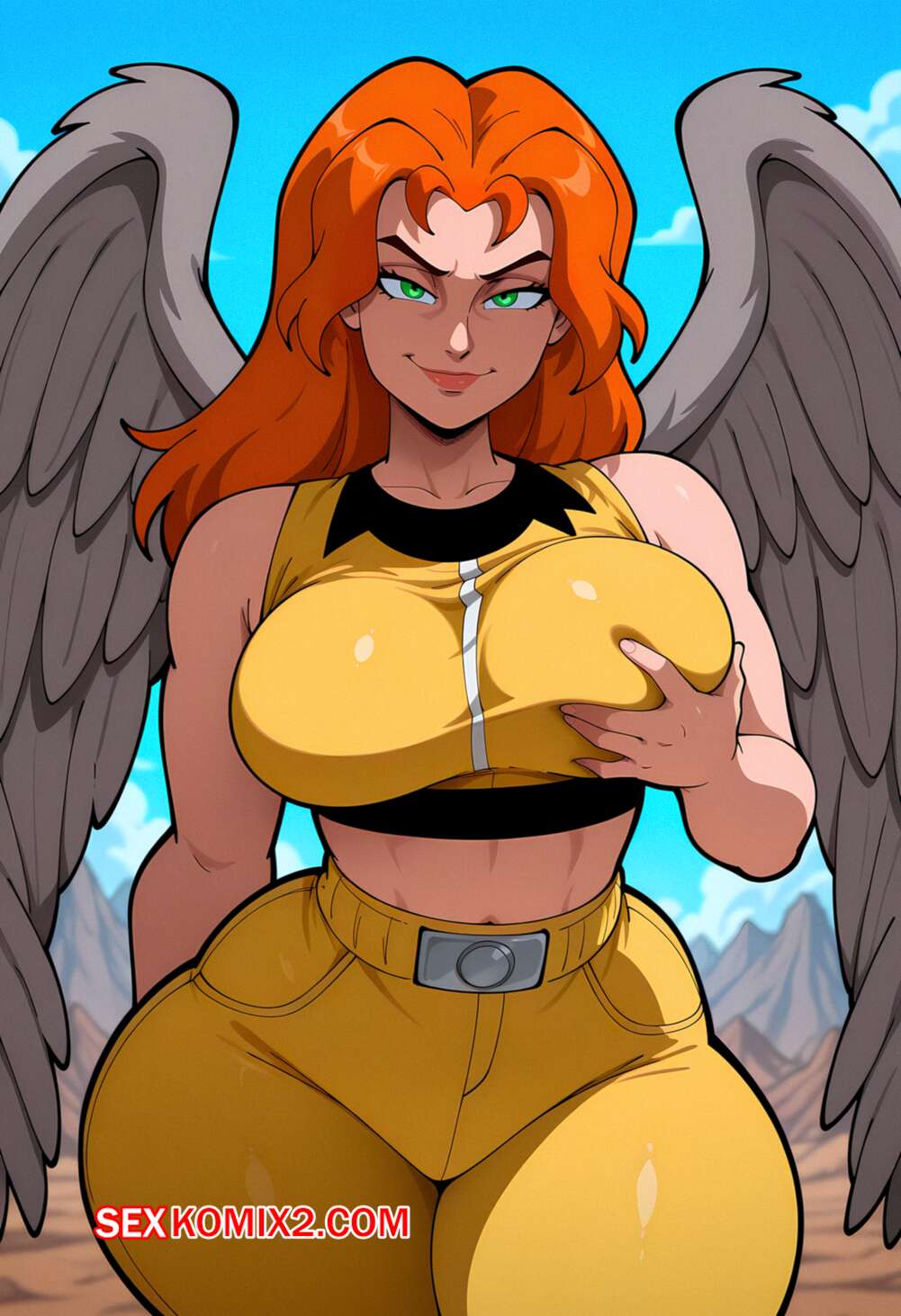 Порно комикс Lonette, Hawk Girl and Shinobu Jacobs. Floxin