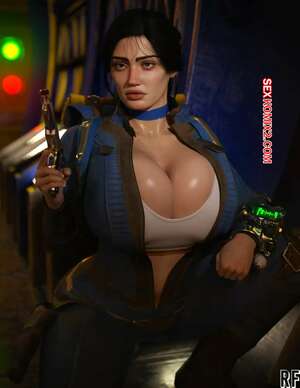Порно комикс Lucy MacLean. Fallout TV. Rude Frog