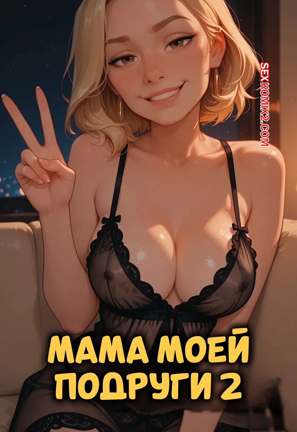 Порно комикс Мама моей подруги. Часть 2. My Girlfriends Mother. LowFireStudios.