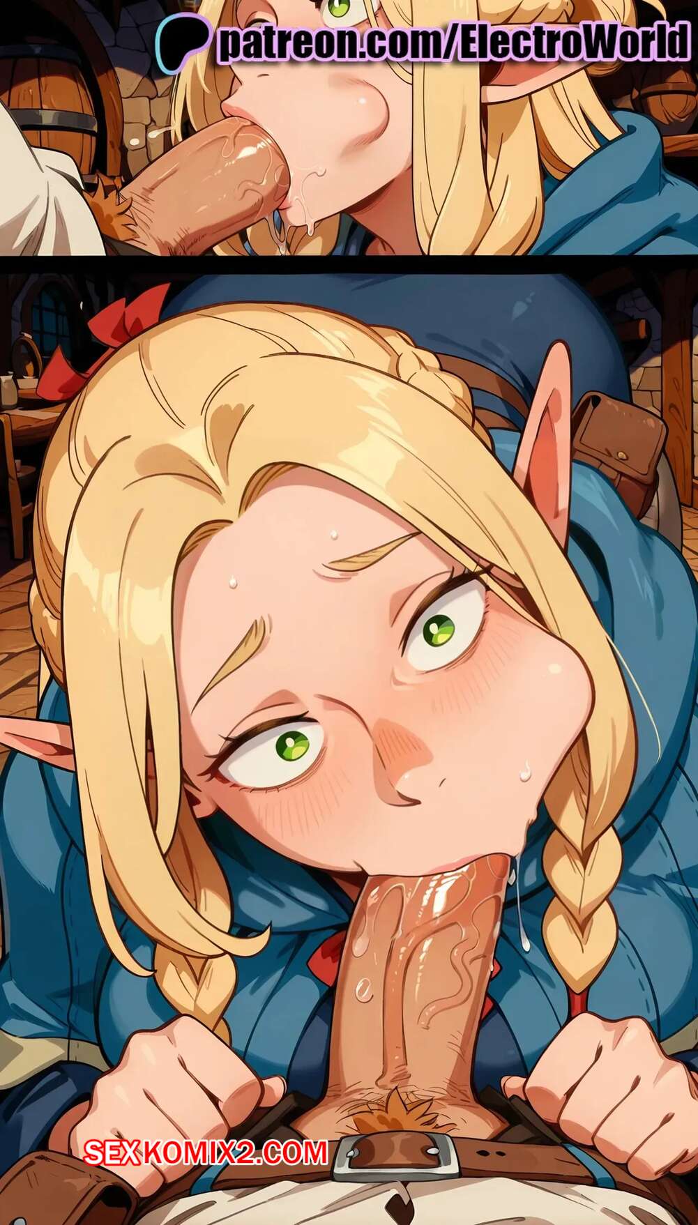 Порно комикс Marcille Donato. Dungeon Meshi. ElectroWorld