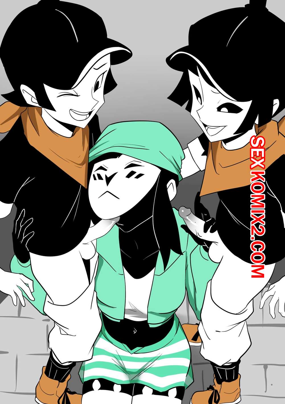 Порно комикс Mime and Dash. Правило 63. Vyzov