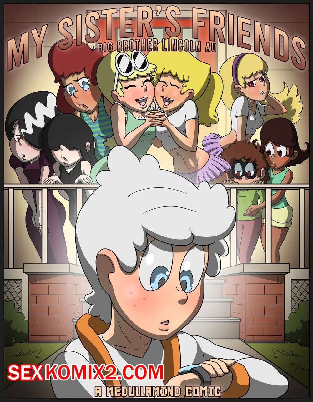 Порно комикс Мой шумный дом. Друзья моей сестры. Часть 1. The Loud House. MedullaMind