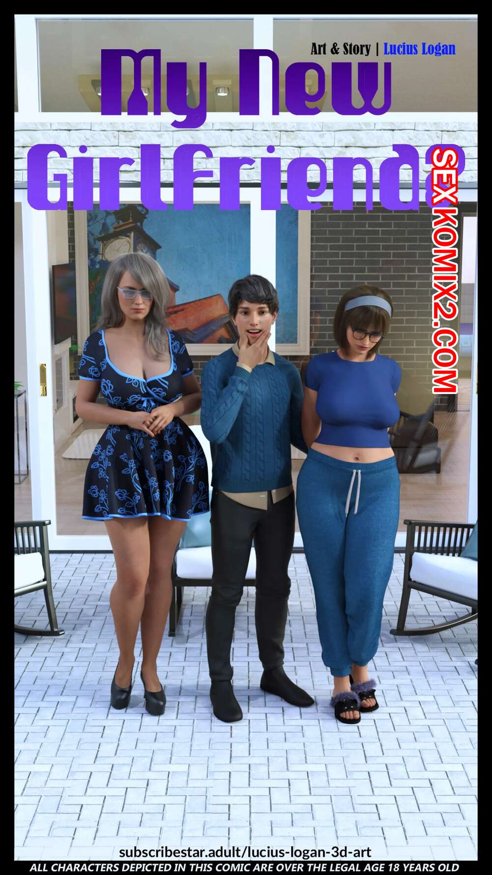 Порно комикс Моя новая девушка. Часть 1. My New Girlfriend. Lucius Logan