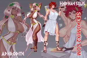 Порно комикс Наказание для Афродиты. Punishment For Aphrodite. PashaPencil.