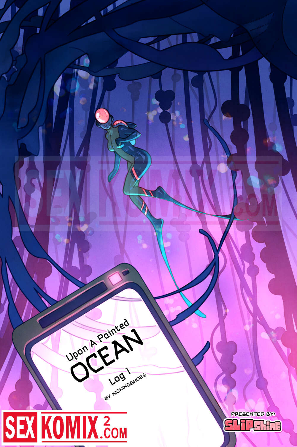 Порно комикс Нарисованный океан. Часть 1. Slipshine.