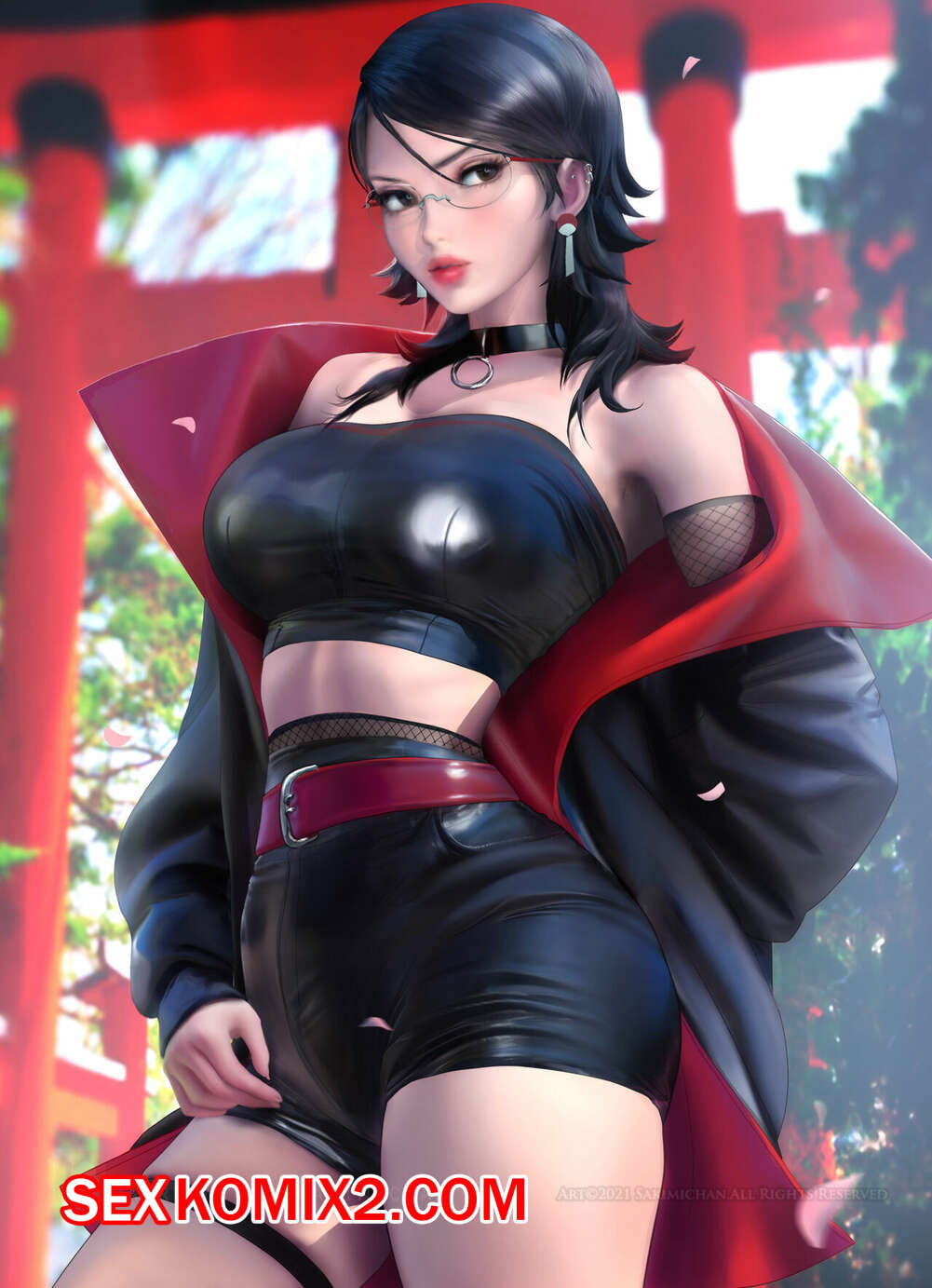 Порно комикс Наруто. Сарада. Naruto. Sakimichan.