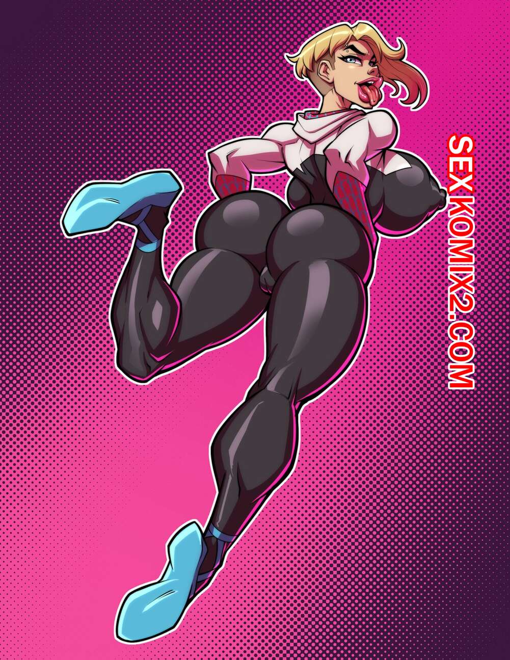 Порно комикс Паук Гвен. Через Шэггингверс. Spider Gwen across the Shaggingverse. Fontez
