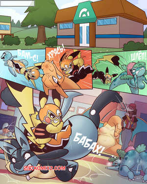 Порно комикс Pokemon. Тренировочные будни Чики. Chicas Typical Training Day. Cobatsart