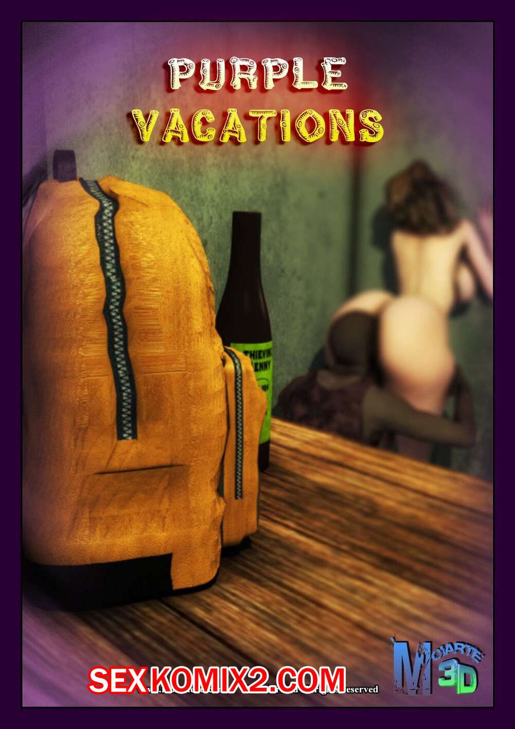 Порно комикс Purple Vacation. Moiarte