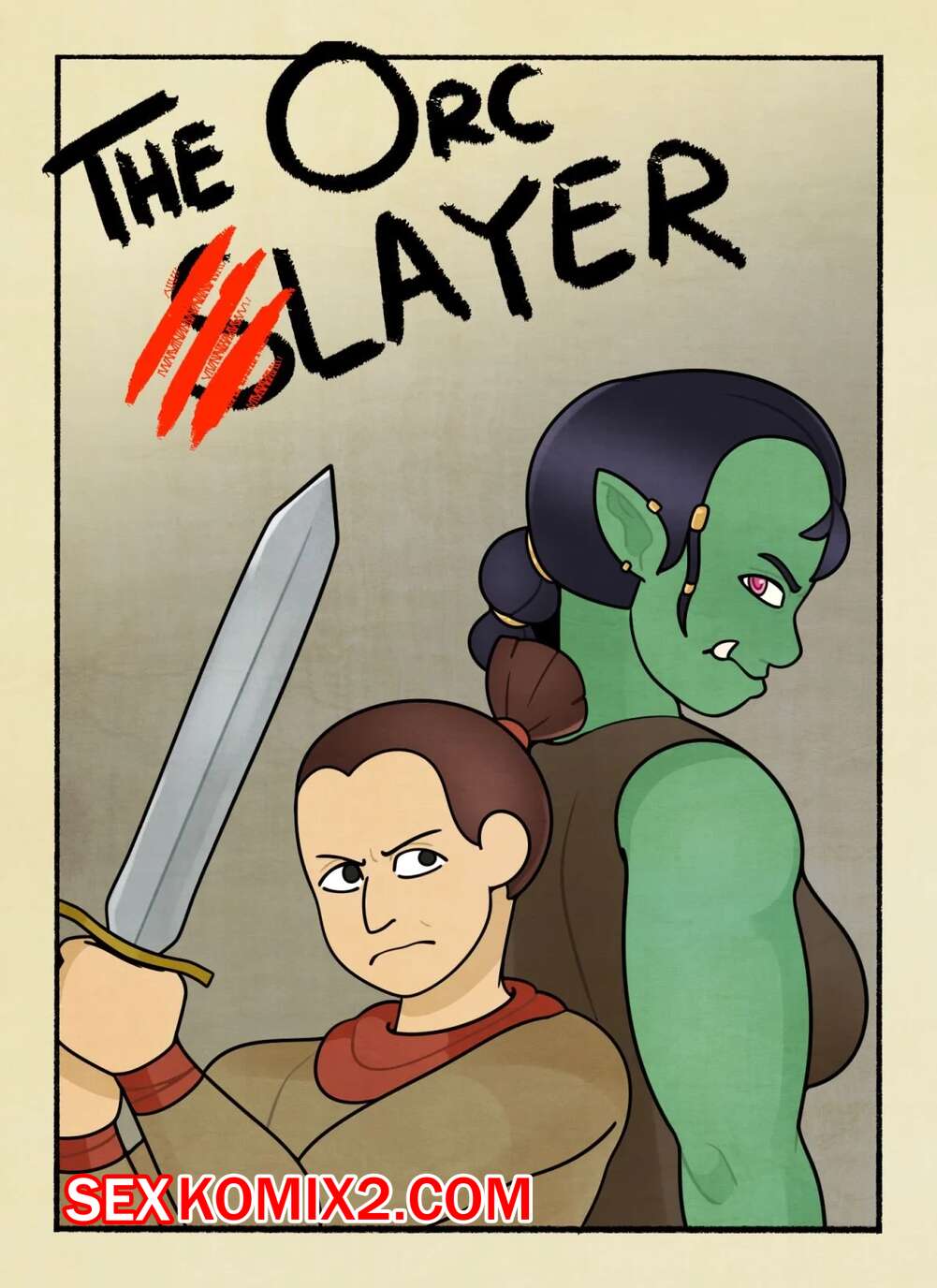 Порно комикс Убийца орков. The Orc Slayer. DeadEndDraws.