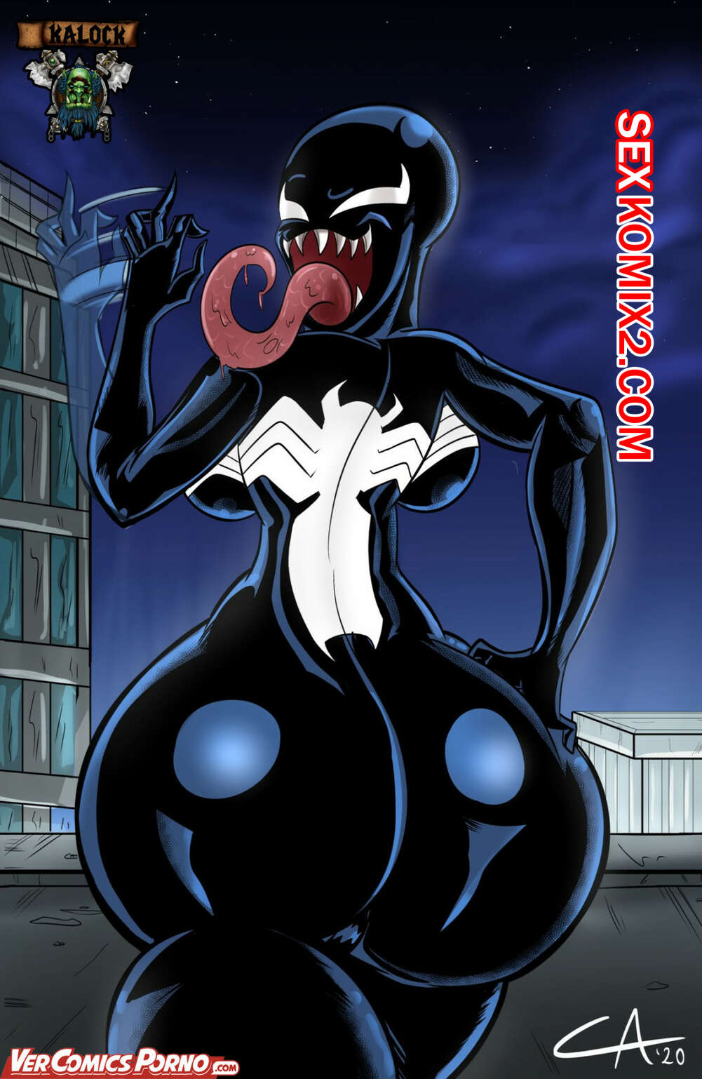 Порно комикс Веном. Развратные похабщины. Ameizing Lewds. Thicc Venom