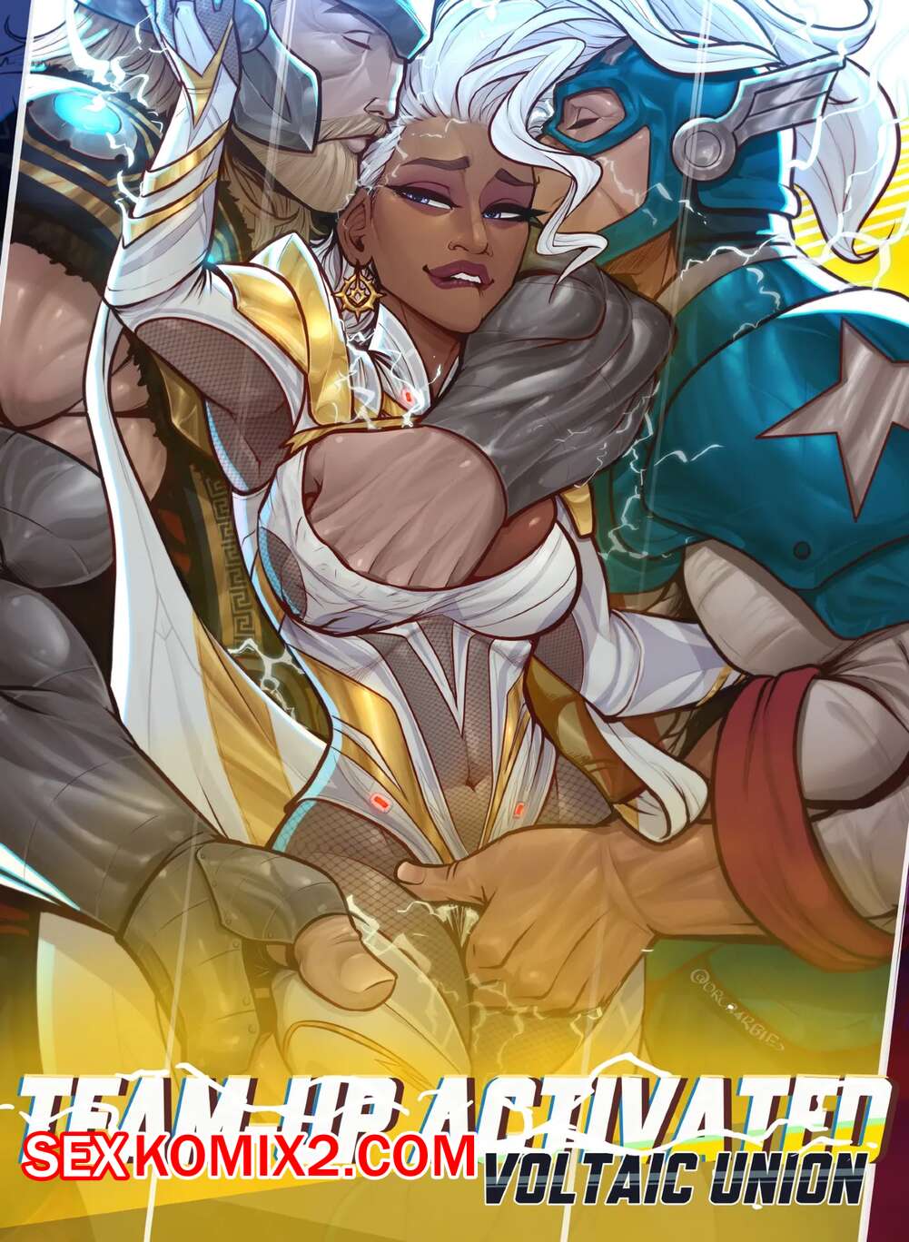 Порно комикс Voltaic Union. Marvel Rivals. OrcBarbies